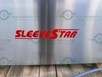 USED CAPMATIC SLEEVESTAR 300 FULL SLEEVE STAINLESS STEEL LABELING MACHINE