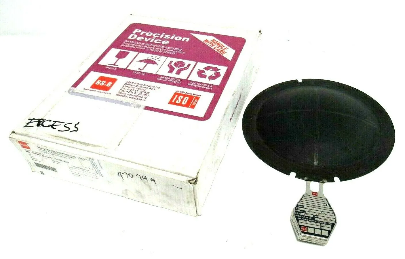 NEW BS&B 470799 RUPTURE DISC 8" DN 200 TYPE XN 300PSI