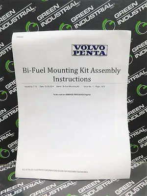 Volvo Penta Bi-Fuel Mounting Kit to be used on 40869432 TWD1663GE Engines New