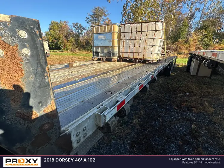 Used 2018 DORSEY 48' X 102 Flatbed Trailers Pennsylvania US | Proxy Equipment #1379038