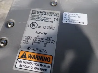 Used EMERSON ALP430 AC/DC Power Supplies Ohio US | HGR 24 #878564