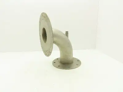 4"x 90° Stainless Flanged Pipe Elbow Vacuum Blower Intake