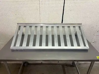 Used Falcon Restaurant Supply Used 48"x 19.5" Aluminum Wall Shelf Racks/Shelving Illinois US | Falcon Restaurant Supply #1374975