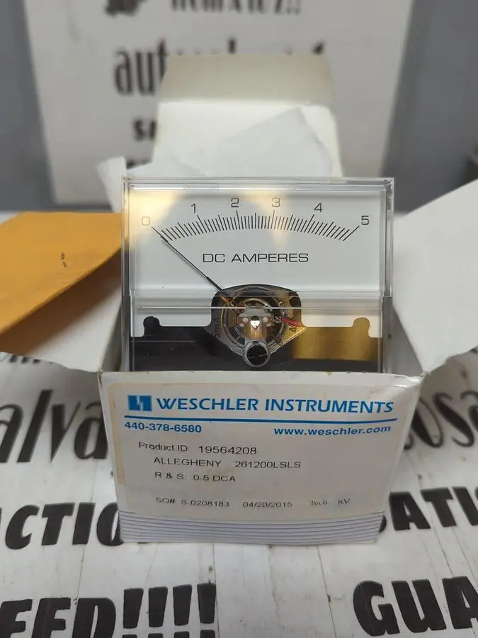 New | in-Stock WESCHLER 19564208 Meters - Misc | Surplus Asset Holdings #1206864