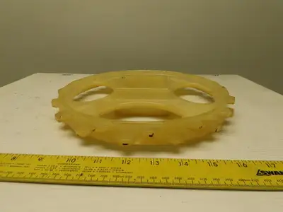 10-1/4" OD x 1" 2 Row Staggered Tooth 32T Conveyor Chain Sprocket 2.5" SB