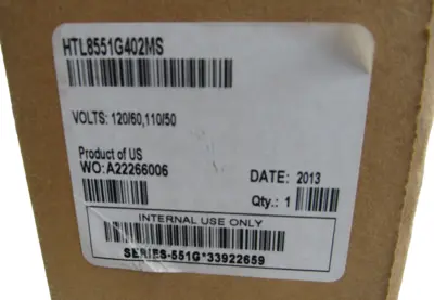 NEW ASCO HTL8551G402MS SOLENOID VALVE 120/60,110/50