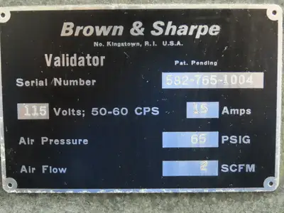 Brown Sharpe Granite Surface Inspection Plate 41-1/4 x 49 x 8" Stand Grade B