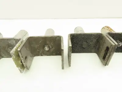 3.75" Tabletop Bottle Conveyor Leg Stand Mounting Bracket Aluminum Pipe Lot of 6