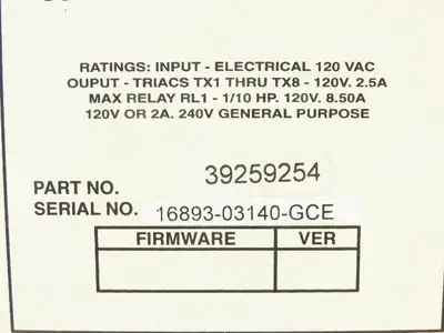 Ingersoll Rand 39259254 SG Intellisys Display Air Compressor Controller See Note