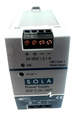 NEW SOLA EMERSON SDP 2-24-100T POWER SUPPLY SDP224100T