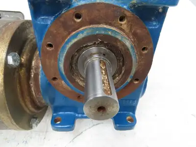 Radicon Reducer 5:1 Toshiba Gearmotor 2Hp 230/460V 3PH 346 RPM Dual Shaft 145TC