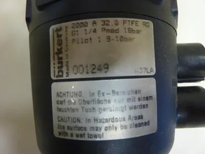 USED BURKERT EASY FLUID CONTROL 2000 A 32,0 PTFE RG