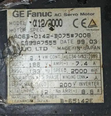 USED GE FANUC A06B-0142-B075