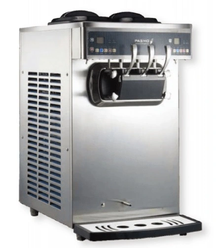 186-0004 Pasmo 230FAP2 Tabletop 2 Flavor Twist Ice Cream Dispenser Freezer