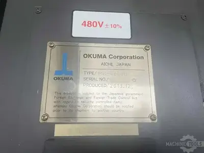 USED 2013 OKUMA MB-4000