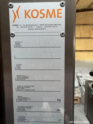 Used KOSME EXTRA 9/720 SC2 E3 Labelers Illinois US | Aaron Equipment #1547030