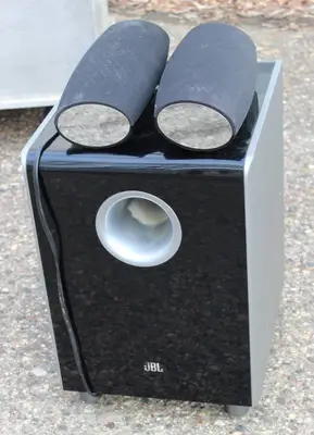 JBL CS100SUB, Subwoofer And 2 JBL 6100 SAT Cinema Sound Speakers