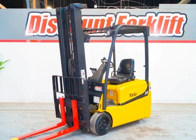 Used 2008 YALE ERP030VTN 3-Wheel Sit down Electric Counterbalance Forklifts Colorado US | Discount Forklift #1399028