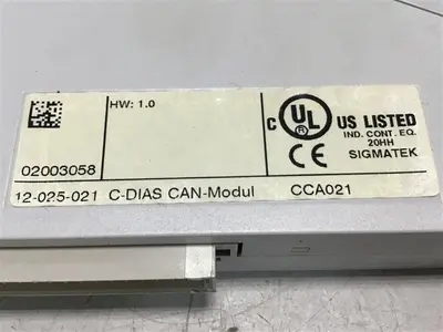 USED SIGMATEK CCA021 12-025-021