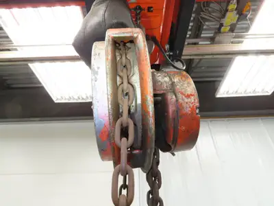 CM Cyclone 1 Ton 2000Lb Manual Chain Fall Hand Hoist 20' 10" Lift