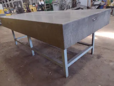 8' X 4' X 10" CHALLENGE PRECISION LAYOUT INSPECTION GRANITE TABLE: STOCK #23800