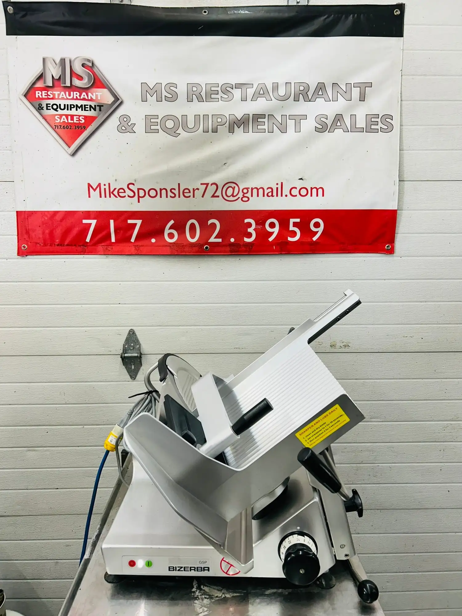 Bizerba GSPH Manual Deli Slicer 2014 Fully Refurbished Tested Working!