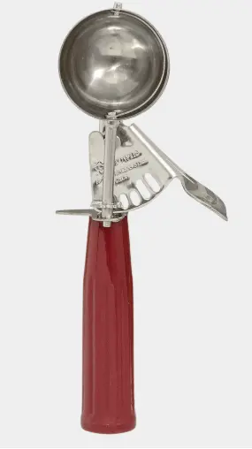 New | in-Stock Browne New Browne Disher, Standard Size, 24, 1.356oz, w/Red Handle, Stainless (573324) Smallwares Illinois US | Falcon Restaurant Supply #1375105