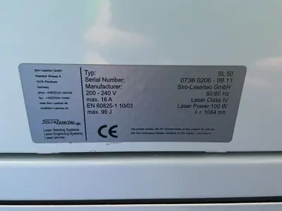 Used SIRO LASERTEC SL50 Welding Machinery (Other) Ohio US | HGR 24 #1567125