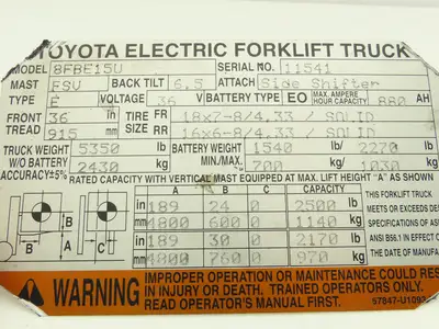 Danfoss OSPC 50 LS Electric Forklift Hydraulic Power Steering Off Toyota 8FBE15U