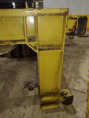 1 TON RELIABLE WALL MOUNTED JIB CRANE W/ 1 TON BUDGIT HOIST & TROLLEY: YOBRO #25151