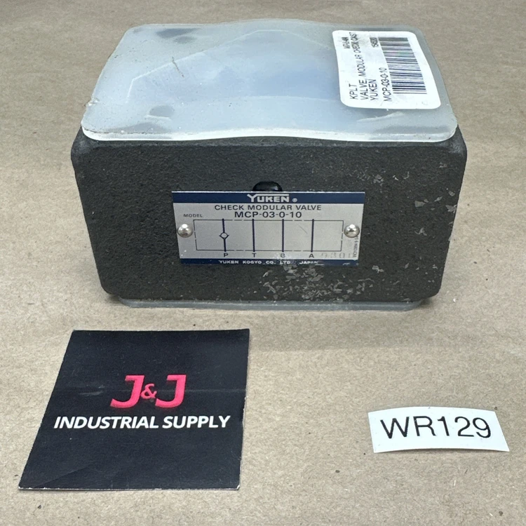 New | in-Stock YUKEN MCP-03-0-10 Valves/Fittings | J&J Industrial Supply #502147