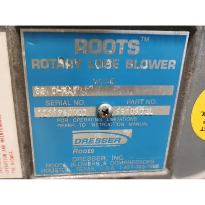 Used ROOTS DRESSER 33 U-RAI Blowers West Virginia US | JM Industrial #1455971