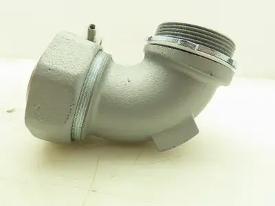 Appleton STB-90200L 90deg Liquidtight Connector Iron 2 in Lot of 3