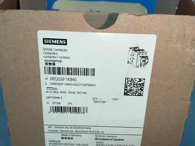 Used SIEMENS 3RT20371KB40 PLC Contactors Ohio US | HGR 24 #1305286