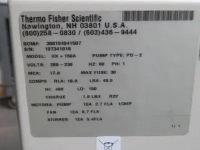 Used THERMO FISHER SCIENTIFIC 150 Chillers Texas US | Aucto #1307108