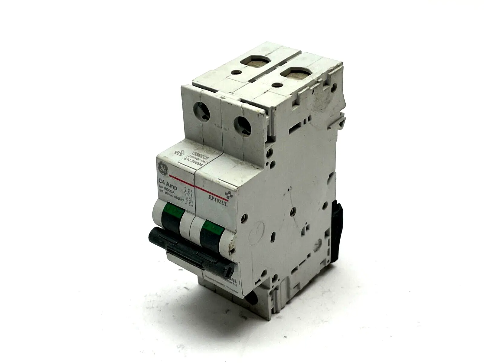 Miniature Circuit Breaker | General Electric EP102ULC04  2-Pole 4A 480Y/277VAC - Used