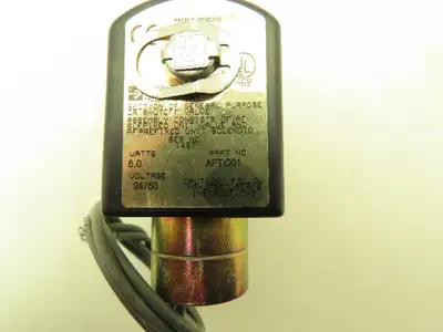 Parker AFTC01 Brass Solenoid Valve 2 Way NC 24V 60Hz 1/4" NPT