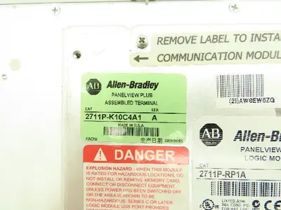 Allen Bradley 2711P-K10C4A1 2711P-RP1A PanelView Plus 1000 HMI Logic Module Ser B