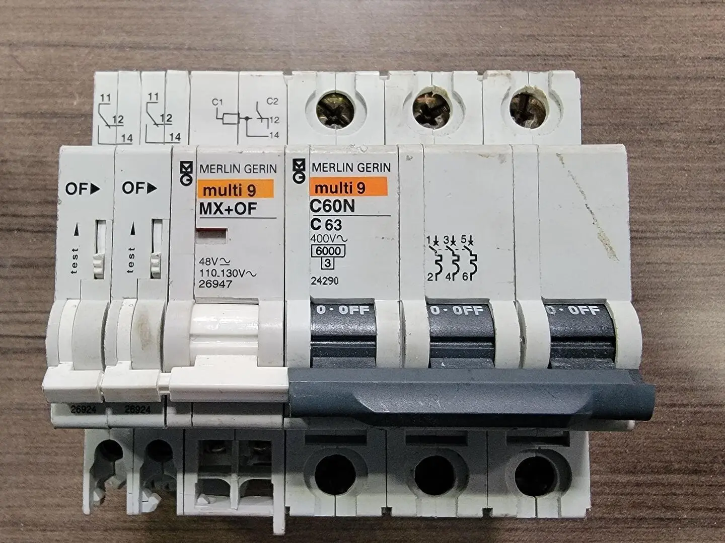 Used MERLIN GERIN C60N-C63 Switchgears British Columbia CA | Lenmark #242629