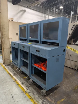(3) Portable Computer Cabinets