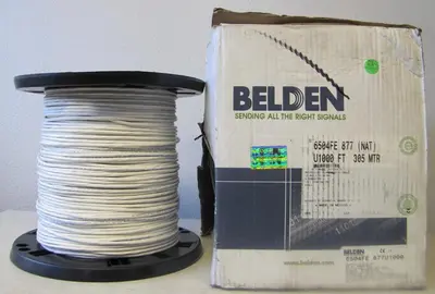 Belden 6504FE Alarm Security Cable 6 Cunductor 22 AWG 1000 ft