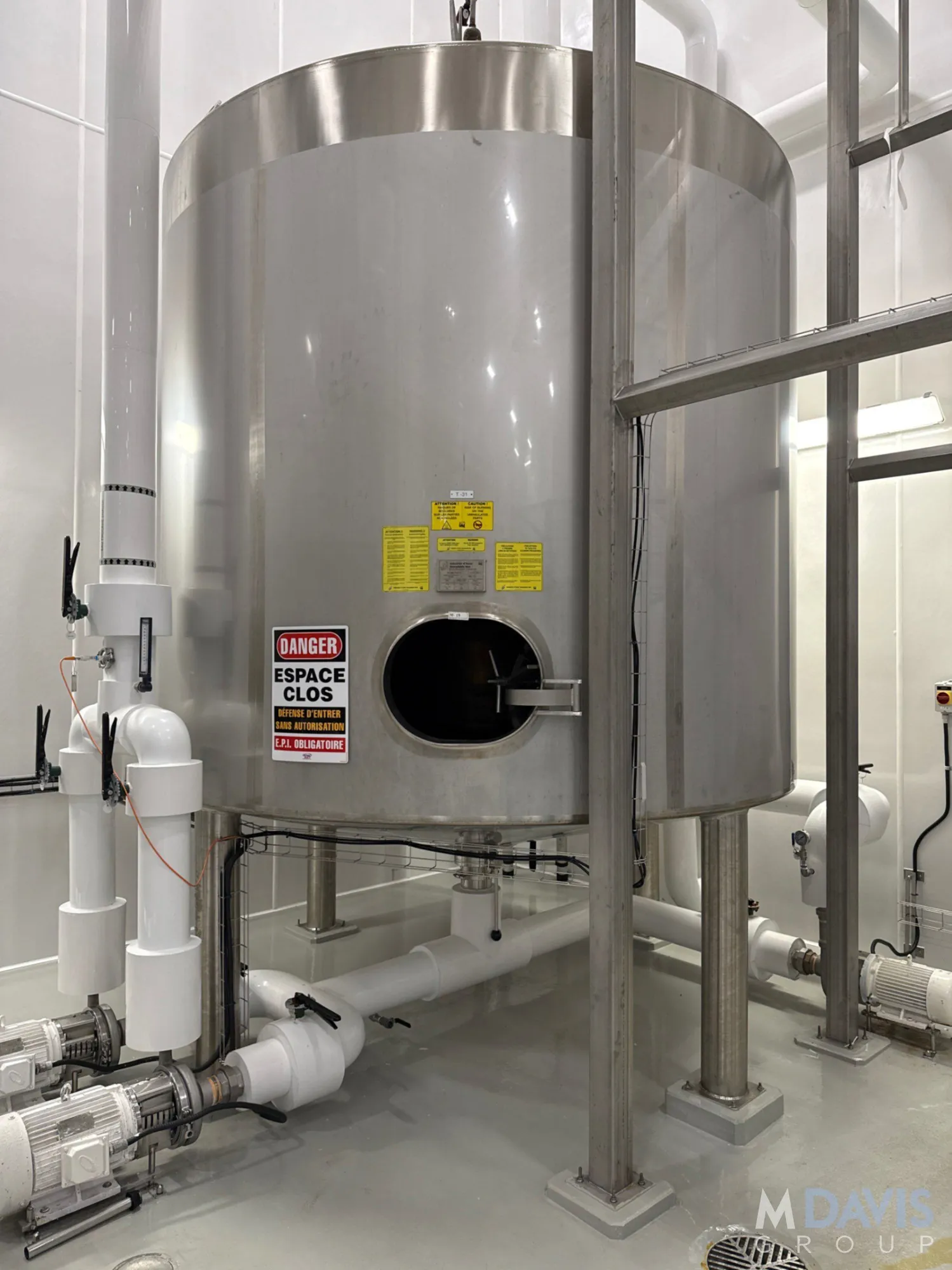 USED 2021 INDUSTRIES D'ACIER INOXYDABLE ITEE 4,000 GALLON