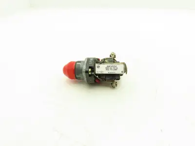 General Electric 468C452G4 Red Indicating Light 480V 30mm 7V Lamp VTG Lot of 2