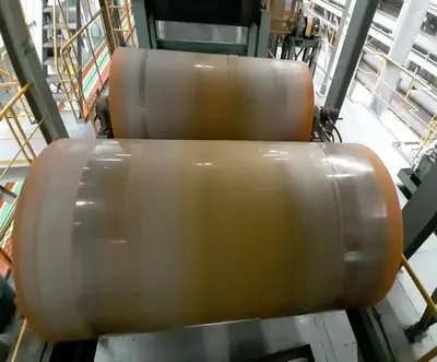 67" W (1710 mm) x .009"-.079" (.23 mm-2 mm) x 20 Ton Color Coating Line (Used)