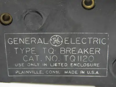 General Electric TQ1120 Circuit Breaker Type TQ 20 Amp 120/240VAC 1P Lot of 15