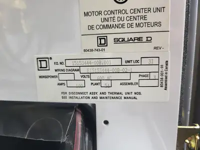 USED SQUARE D MODEL 6
