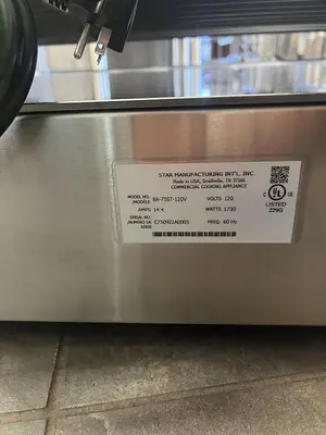 Used STAR MAX 8A-75ST-120V Grills & Griddles Florida US | BAM Discount Restaurant Equipment #1263866