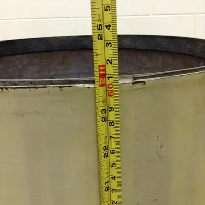 USED METAL FABRICATOR HOPPER989