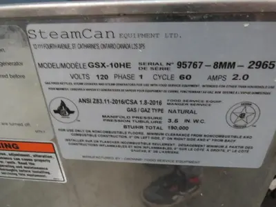 USED STEAM CAN GSX-10HE