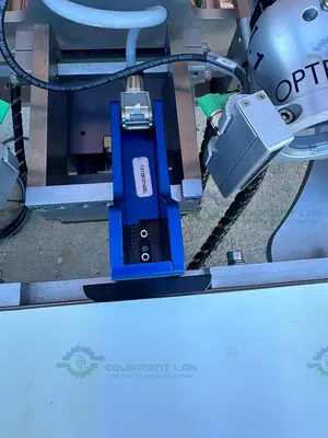 USED DORNER STAINLESS STEEL CONVEYOR INSPECTION MACHINE W/ OPTEL CONTROLLER